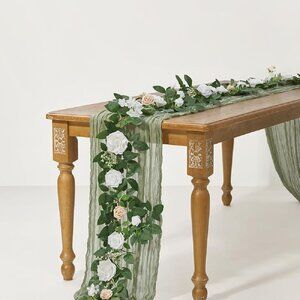 Ling’s Moments Elegant White & Cream Arch Floral Arrangement